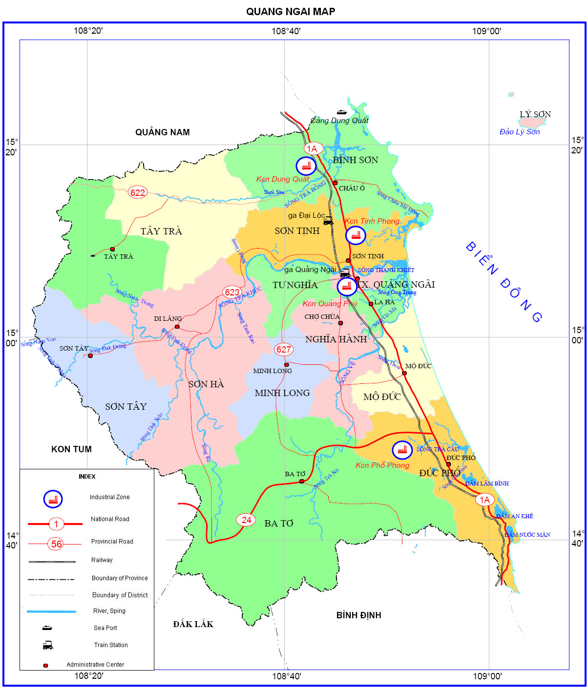 Quy hoạch quỹ đất Quảng Ngãi